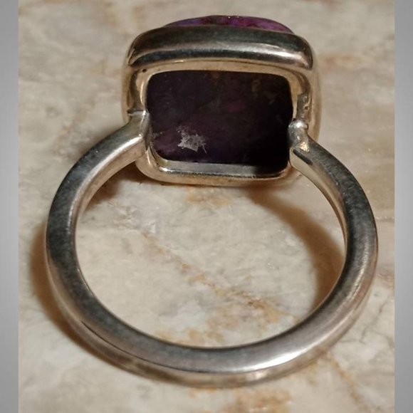 CLOSEOUT! 🔥 AUTHENTIC Mohave Purple Turquoise sterling silver Ring sz 7  04 - Picture 6 of 10
